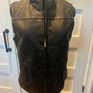 Womens leather vest